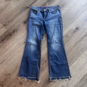 Lucky Brand Blue Denim Jeans with Red Accents